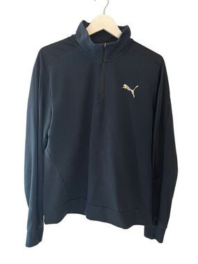 Puma Golf 1/4 zip black pullover - XL